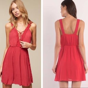 The jetset diaries - cirrus embroidered mini dress